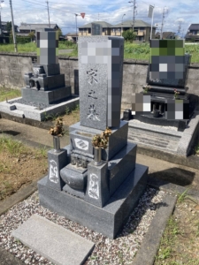 三重県　お墓　追加彫り　施工例