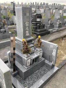 愛知県　お墓　追加彫り　施工例