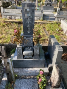 愛知県　お墓　彫刻　施工例