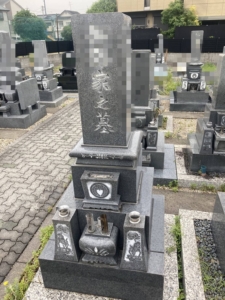 愛知県　お墓　彫刻　施工例