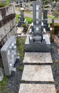 愛知県　お墓　彫刻　クリーニング　施工例